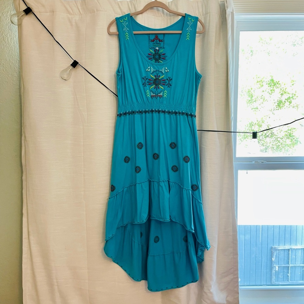 JWLA for Johnny Was Hi-Low Flounce Dress